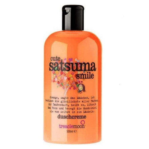 Treaclemoon Cute Satsuma Smile Shower Cream for Body with Citrus Satsuma Fragrance 16.91 fl oz (500 ml)