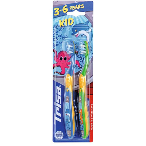 Trisa Kids Duo Toothbrush Set for Children 3-6 Years