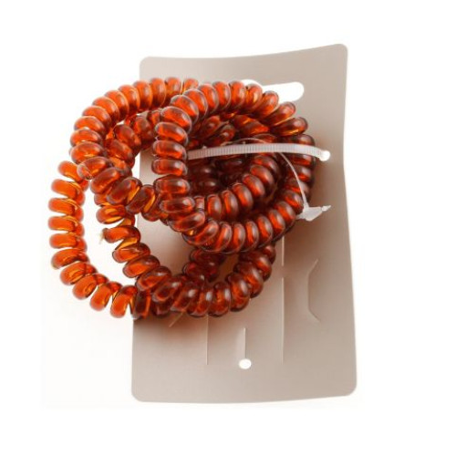 Trisa Hair Ties with Telephone Cord Design 4 pcs