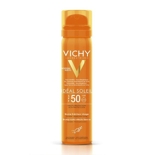 Vichy Ideal Soleil Transparent Protective Face Spray SPF 50 2.54 fl oz (75 ml)