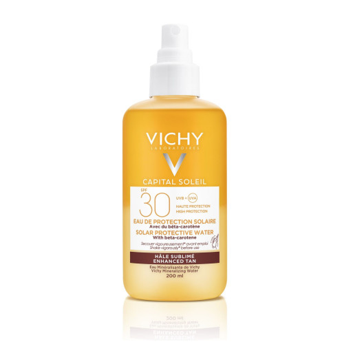 Vichy Ideal Soleil Sun Protection Water for Face and Body SPF 30 with Antioxidant Effect 6.76 fl oz (200 ml)