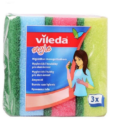 Vileda Style Household Sponge 3 pcs