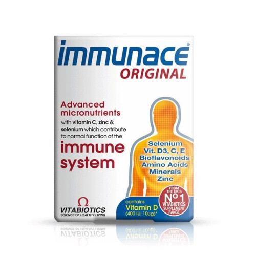 Vitabiotics Immunace Original for a Strong Immune System Vitality and Energy 30 Tablets