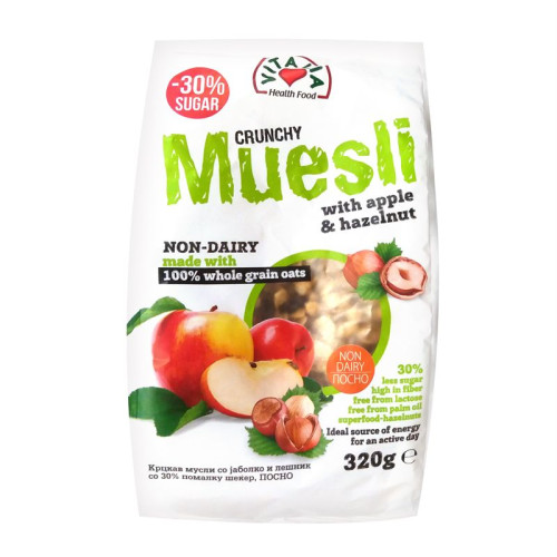 Vitalia Crunchy Muesli with Apples and Hazelnuts 11.29 oz (320 g)