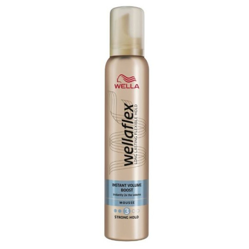Wellaflex Instant Volume Boost 3 Hair Mousse for Volume Strong Hold 6.76 fl oz (200 ml)