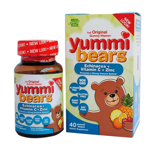Yummi Gummies Echinacea with Vitamin C and Zinc 40 Gummies