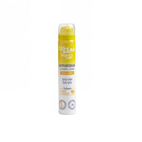Zig Zag Body Spray Insect Repellent Spray with Geranium and Citronella 3.38 fl oz (100 ml)