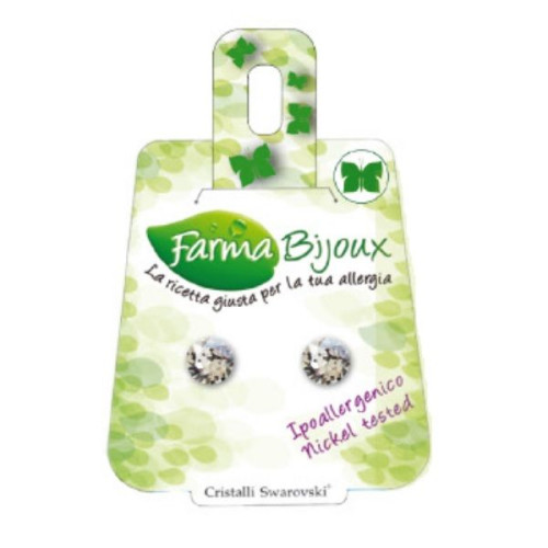 Farma Bijoux Swarovski Crystals Earrings Model Be 66C01 Cat. B 2 pcs