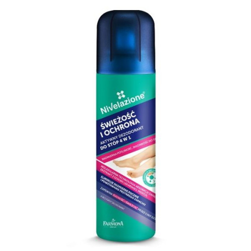 Farmona Nivelazione 4-in-1 Deodorant Spray for Feet Against Fungal Infections and Sweating 6.09 fl oz (180 ml)