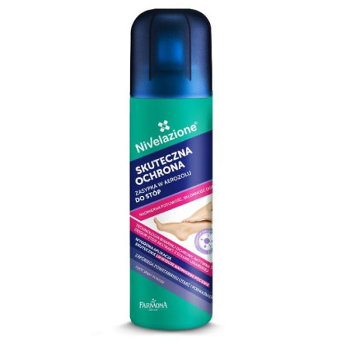 Jantar Farmona Nivelazione Spray Talcum Powder for Feet Against Sweating and Fungus 6.09 fl oz (180 ml)