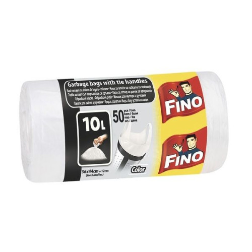Fino White Color Garbage Bags 50 pcs