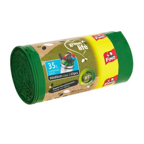Fino Green Life Garbage Bags 9.25 gal (35 L) 22 pcs