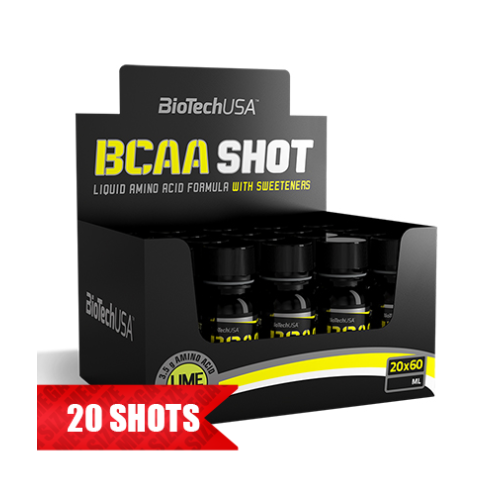 Biotech USA BCAA Shot Lime 20 x 2.03 fl oz (60 ml)