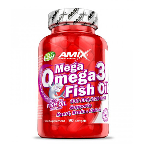Amix Mega Omega Fish Oil 90 Softgel Capsules