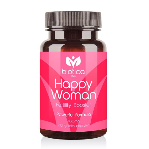 Biotica Happy Woman Reproductive Problems Trying to Conceive Fertility 60 Capsules