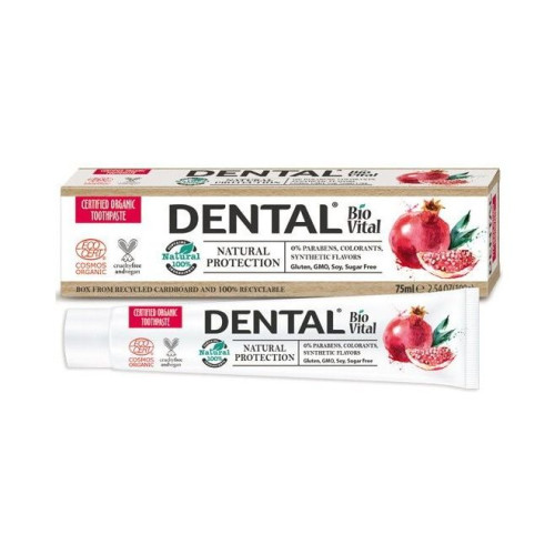 Dental Biovital Natural Protection Natural Toothpaste with Pomegranate 2.54 fl oz (75 ml)