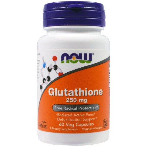 Now Foods L-Glutathione Antioxidants Strong Immunity 250 mg 60 Capsules