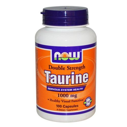 Now Foods Taurine Double Strength Detox Effect to Support the Heart 1000 mg 100 Capsules