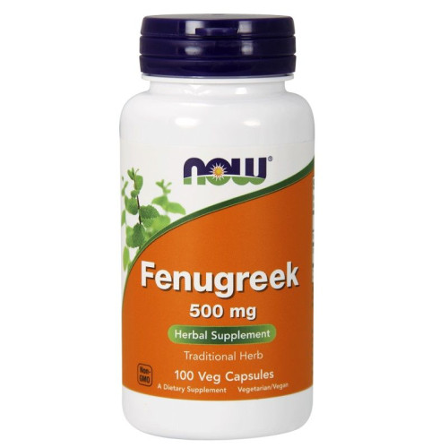 Now Foods Fenugreek for Libido and High Testosterone 500 mg 100 Capsules