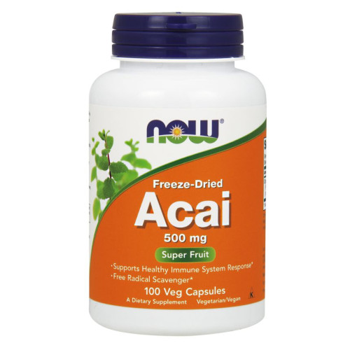 Now Foods ACAI for High Immunity and a Healthy Heart 500 mg 100 Capsules