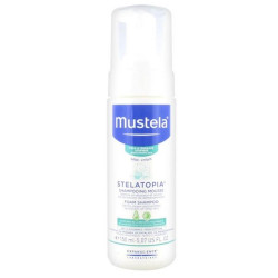 Mustela Stelatopia Soothing Foam for Babies and Children with Atopic Skin Clinically Tested 5.07 fl oz (150 ml)