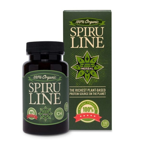 Cvetita Herbal Spirulina Dietary Supplement for Strong Immunity and Detoxification 100 Tablets