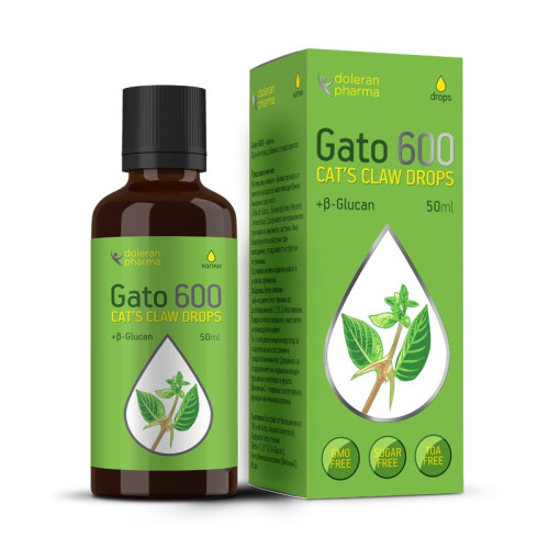 Doleran Pharma Gato 600 Drops Cat's Claw for High Immunity 1.69 fl oz (50 ml)