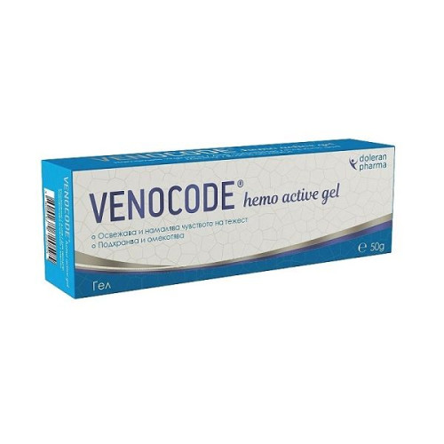Doleran Pharma Venocode Hemo Active Gel for Varicose Veins and Hemorrhoids 1.76 oz (50 g)