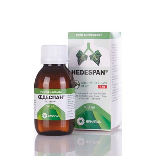 Danhson Hedespan Syrup for Acute Cough and Bronchitis with Ivy 3.38 fl oz (100 ml)