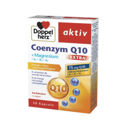 Doppelherz Active Coenzyme Q10 + Magnesium for Heart and Nervous System 30 Capsules