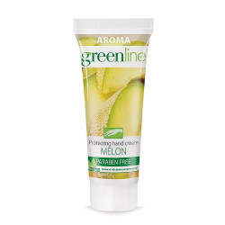 Aroma Greenline Protective Hand Cream for Smooth Skin Melon 2.54 fl oz (75 ml)