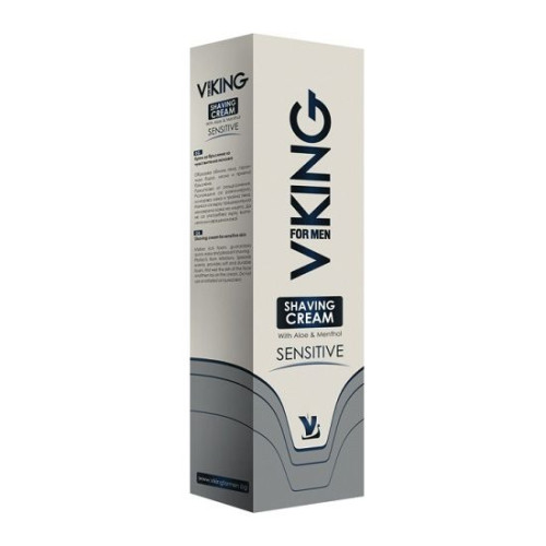 Viking Sensitive Daily Shaving Cream for Sensitive Skin with Softening Effect 3.38 fl oz (100 ml)