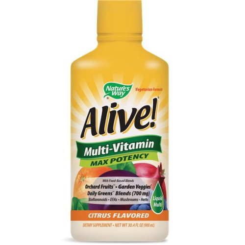 Nature's Way Alive Max Potency Liquid Liquid Multivitamin for Good Vision 30.43 fl oz (900 ml)
