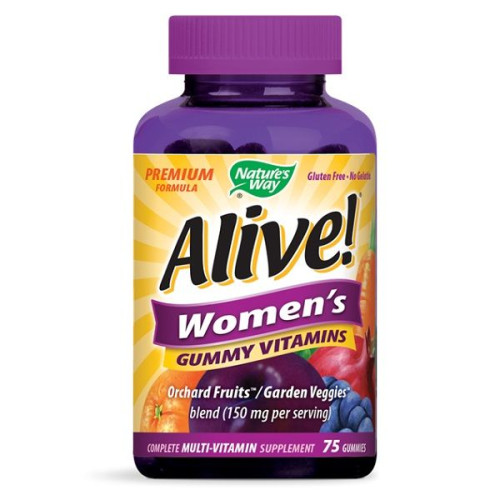Nature's Way Alive Women's Multivitamins for Fatigue and Stress for Women 75 Gummies