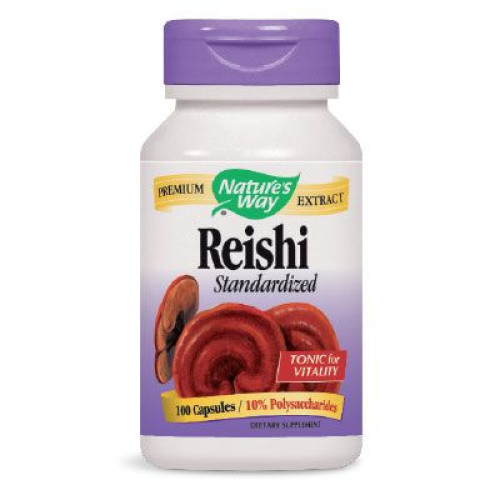 Nature's Way Reishi Reishi for More Energy and Tone Japanese Mushroom 190 mg 100 Capsules
