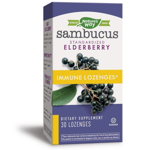 Nature's Way Sambucus Lozenges for the Immune System with Sambucus Nigra 30 Tablets