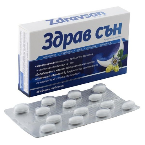 Naturprodukt Healthy Sleep for Restful Sleep in Cases of Anxiety and Restlessness Herbal 28 Tablets