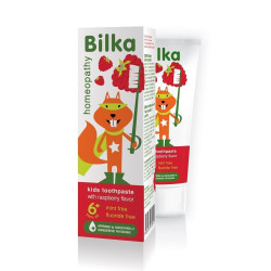 Bilka Homeopathic Cleansing Toothpaste for Children 6+ Years Strawberry and Raspberry 1.69 fl oz (50 ml)