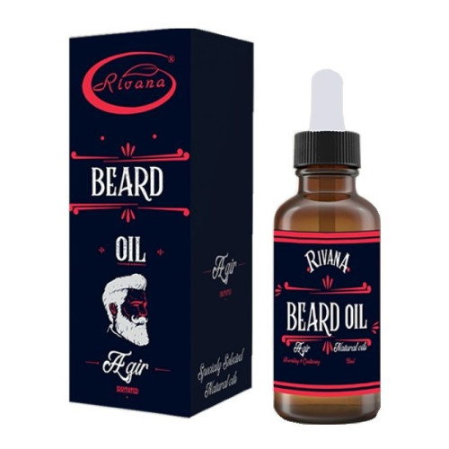Rivana Beard Agir Natural Oil for Sensitive Beard Skin 1.01 fl oz (30 ml)