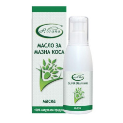 Rivana Natural Regenerating Oil Mask with Stimulating Effect for Oily Hair 3.38 fl oz (100 ml)