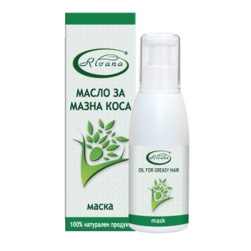 Rivana Natural Regenerating Oil Mask with Stimulating Effect for Oily Hair 3.38 fl oz (100 ml)