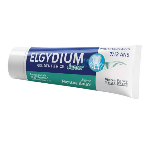 Elgydium Junior Mild Mint Strengthening Toothpaste for Children 7-12 Years Old Mint 1.69 fl oz (50 ml)