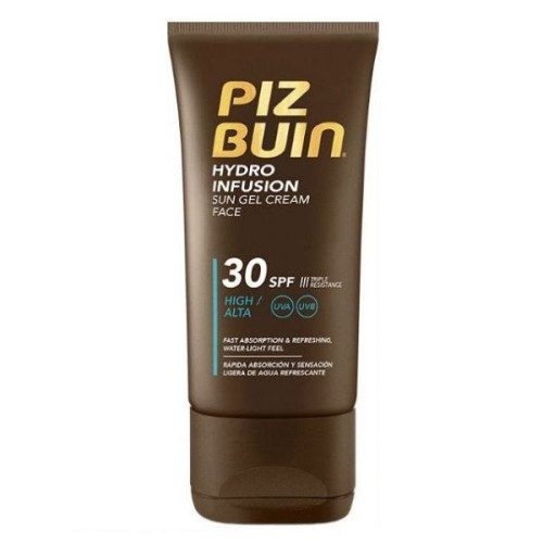 Piz Buin Hydro Infusion Delicate Water-Resistant Sunscreen Gel Cream for Face SPF 30+ 1.69 fl oz (50 ml)