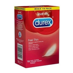 Durex Feel Thin Transparent Condoms for Maximum Sensation 18 pcs