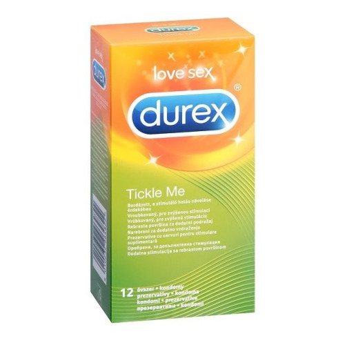 Durex Tickle Me Textured Condoms for Maximum Pleasure 12 pcs