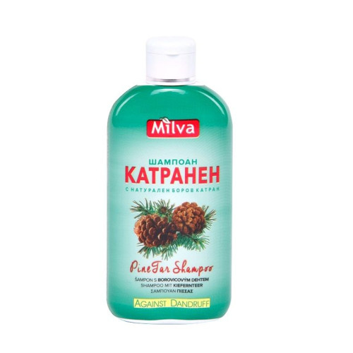 Milva Stimulating Shampoo for Dandruff with Pine Tar for Shiny Hair 6.76 fl oz (200 ml)