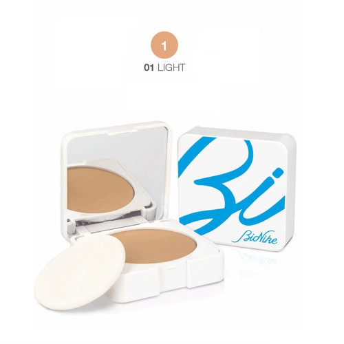 BioNike Acteen Foundation Cream for Imperfections with Sun Protection SPF 50+ Light (01) 0.30 fl oz (9 ml)