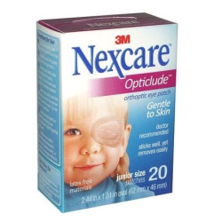 3M Nexcare Opticlude Junior Patches for Problem Eyes for Children 2.44"/1.81" 62/46 mm 20 pcs