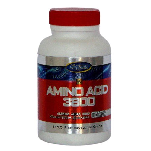 Biogame Amino Acid 3800 Supports Muscle Tissue Development in Active Athletes 100 Capsules