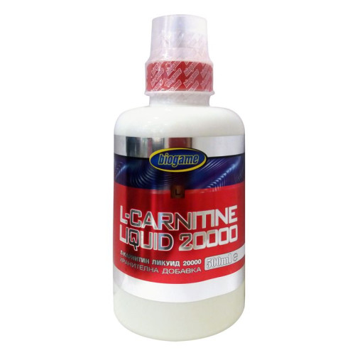 Biogame Liquid L-Carnitine Helps Burn Fat and Speeds Up Metabolism 16.91 fl oz (500 ml)